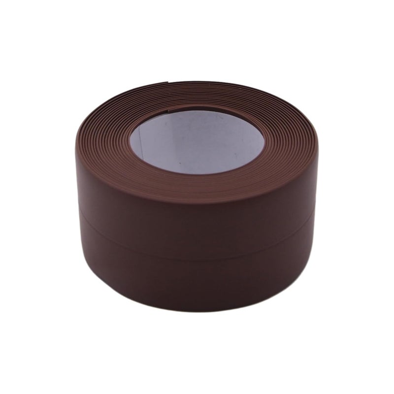 Begino Waterproof Caulk Tape Sealant Strip, 1.5" W x 10.5'L PVC Sealing Tapes for Kitchen Bathroom Bathtub Countertop Toilet Sink (Brown) - Image 1